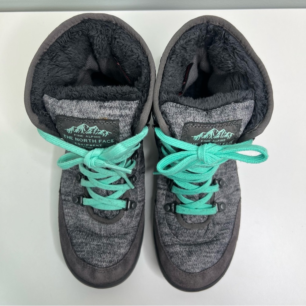 The North Face ThermoBall Lace Up Soft Shell Snow Boots Gray Womens Size US 7 - Picture 10 of 12